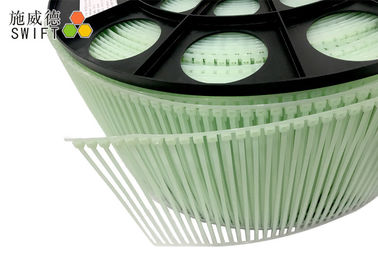 comprar los lazos anchos de nylon de la cremallera del carrete 4000pcs, cremallera del claro atan anchura de la longitud 3.6m m de 200m m online manufacture