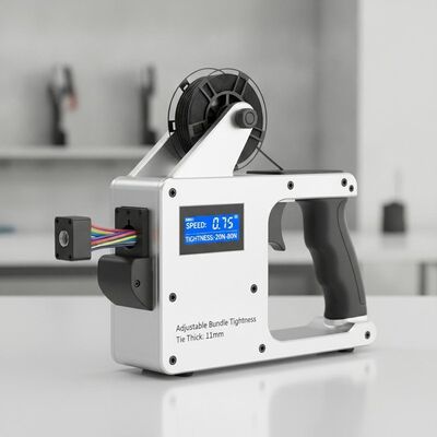comprar Velocidad de funcionamiento 0.7S Herramienta automática de atadura de cables Estrechamiento del paquete ajustable 20N 80N Atadura espesor de 11 mm Dispositivo de gestión de cables online manufacture