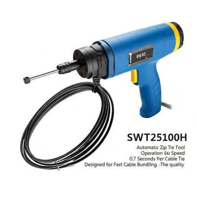 Modelo SWT25100H Herramienta Automática para Bridas de Cremallera Velocidad de Operación 0.7 Segundos Por Brida de Cable Diseñada para Tareas Rápidas de Agrupación de Cables